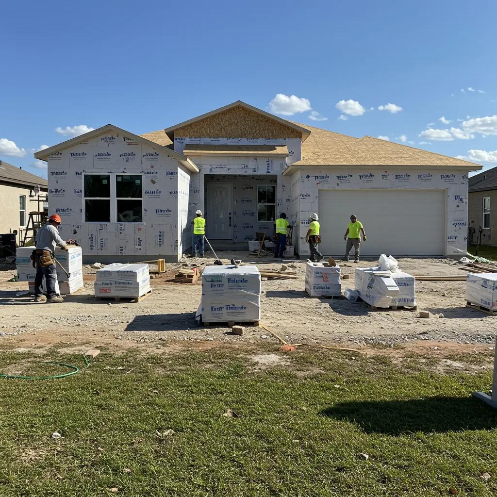 Custom home overlooking a golf course in Rotonda West, FL