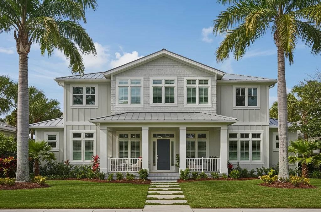 Stunning Florida residence with contemporary design and vibrant landscaping