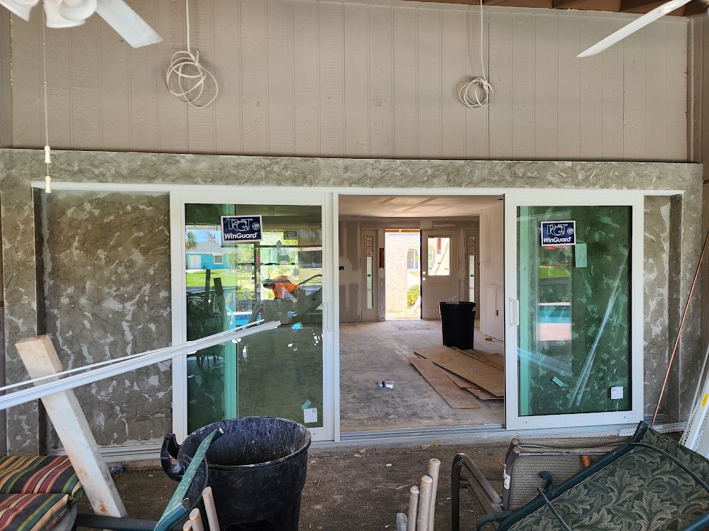 Impact-rated window and door replacement completed by Build Rite Builders in Englewood, FL